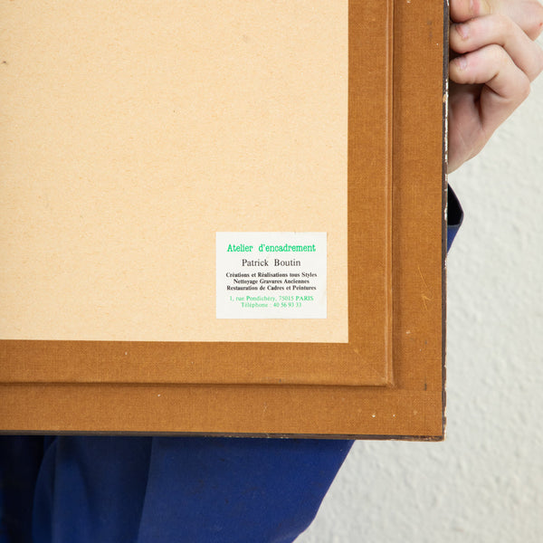 Framed Lithograph Map