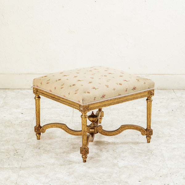 Gilt Wood Ottoman