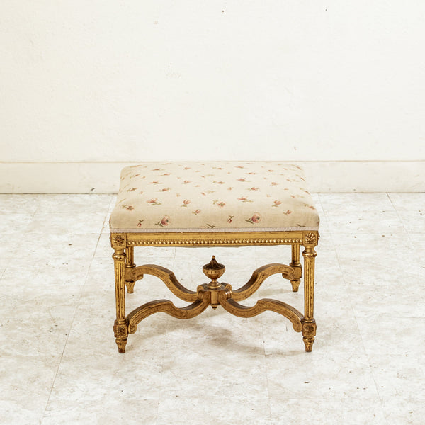 Gilt Wood Ottoman