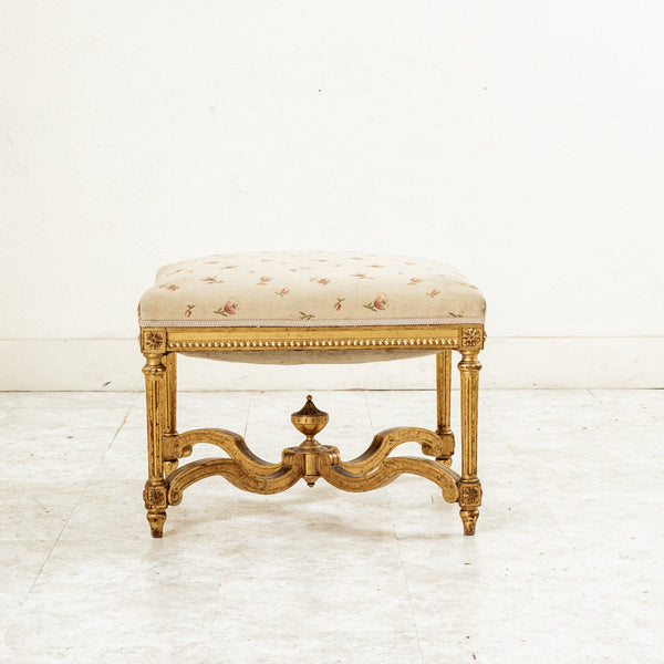 Gilt Wood Ottoman