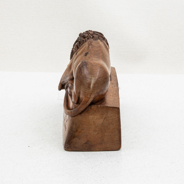 Hand Carved Lion Memorial