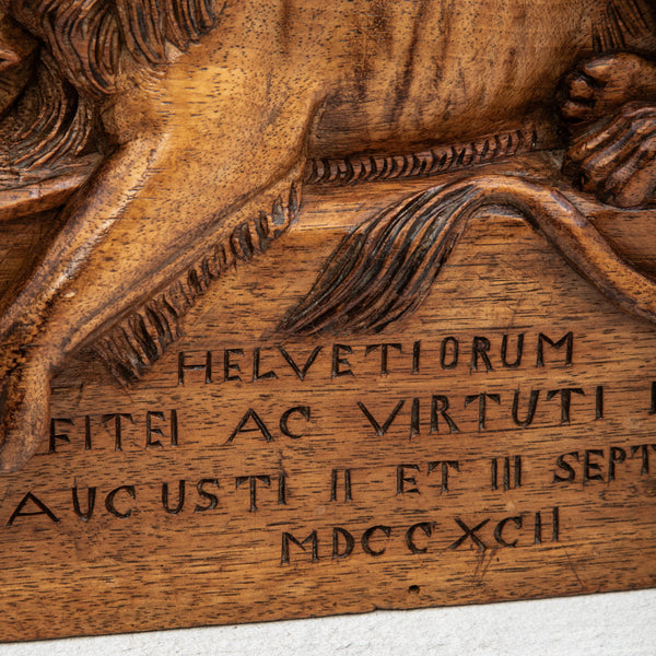 Hand Carved Lion Memorial