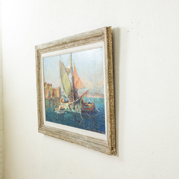 Large Framed Oil Painting