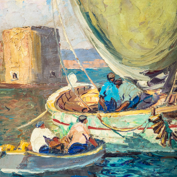 Large Framed Oil Painting