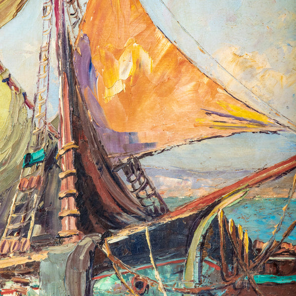 Large Framed Oil Painting