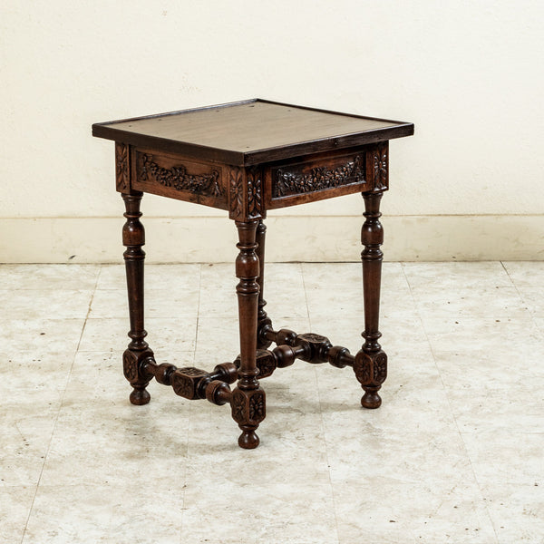Hand Carved Side Table