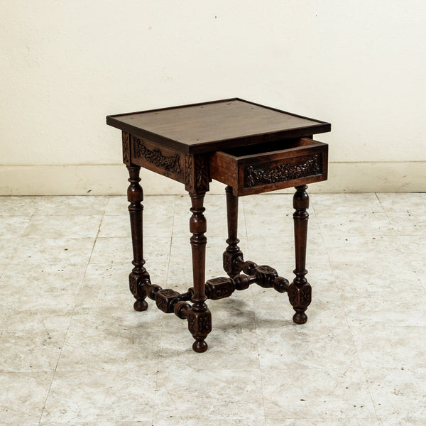 Hand Carved Side Table