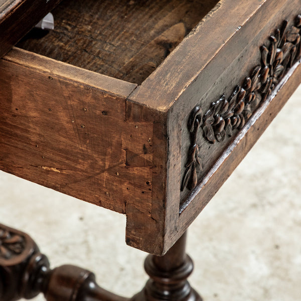 Hand Carved Side Table