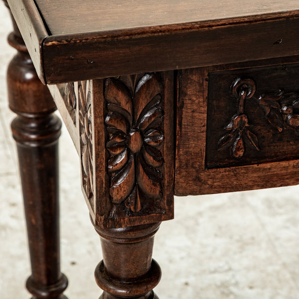 Hand Carved Side Table