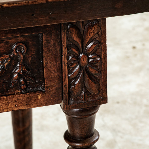 Hand Carved Side Table
