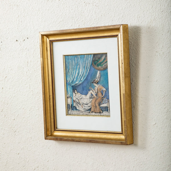 Framed Gouache