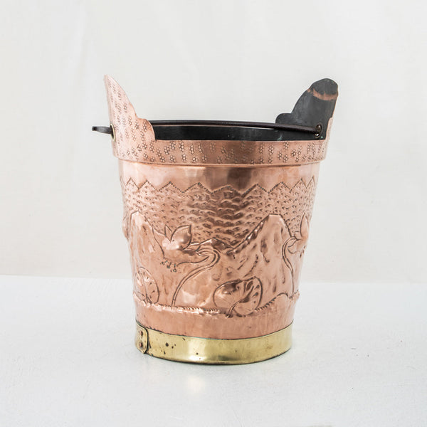 Copper Repousse Bucket