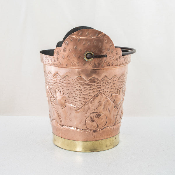 Copper Repousse Bucket