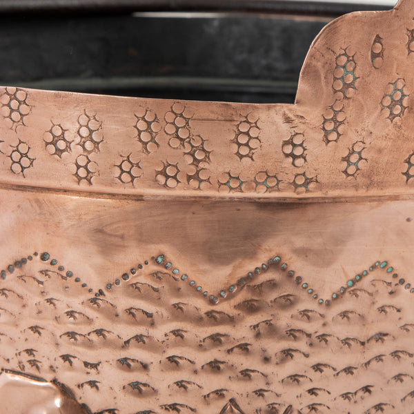 Copper Repousse Bucket