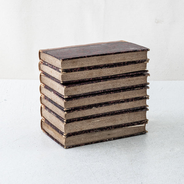 Set of Seven Gold Tooled Books