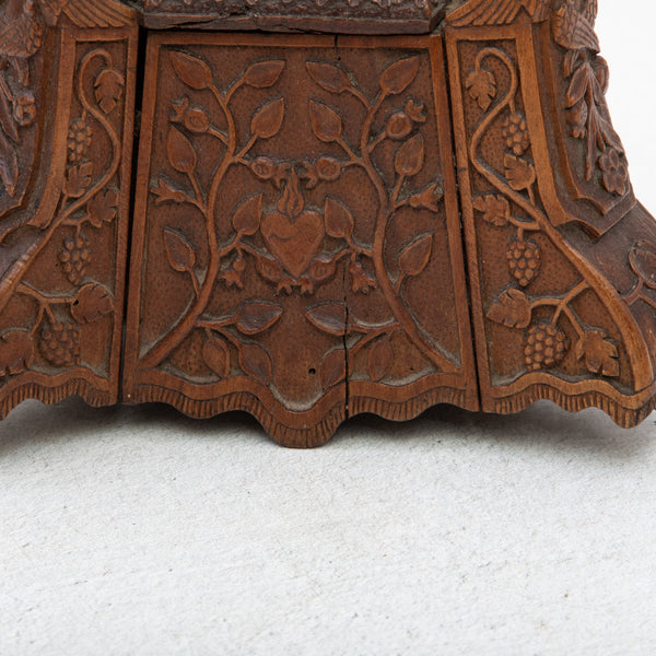 Hand Carved Fruitwood Cross