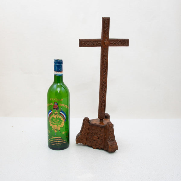 Hand Carved Fruitwood Cross