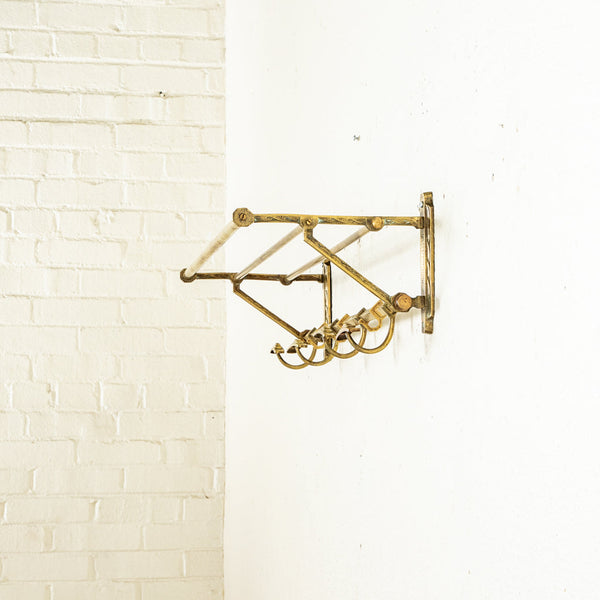 Train Letter Rack Brass Train Rack - French Metro Antiques