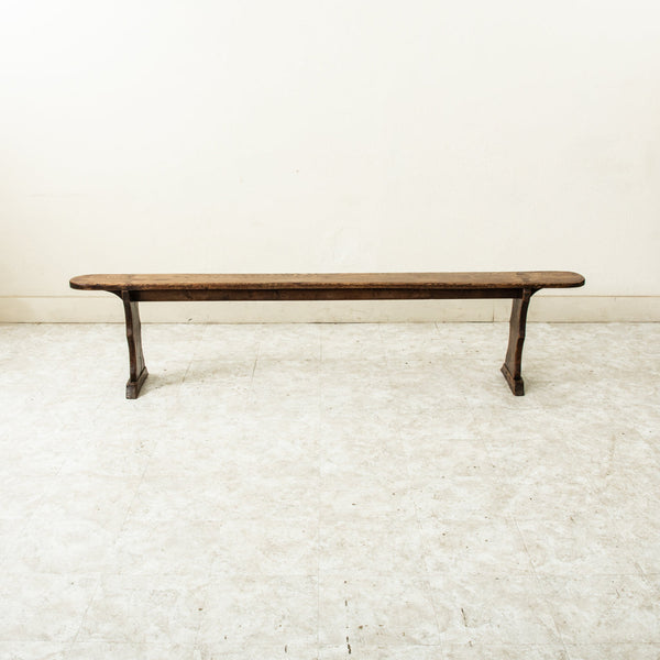 Pair of Oak Farm Benches