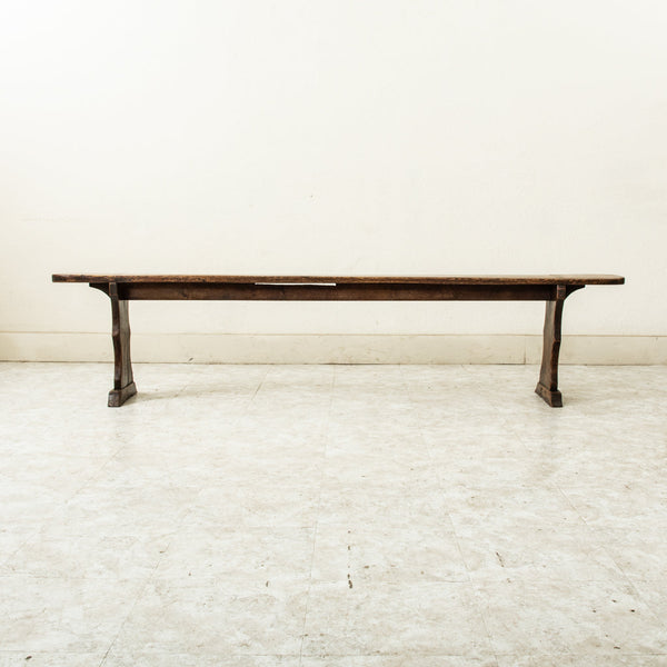 Pair of Oak Farm Benches