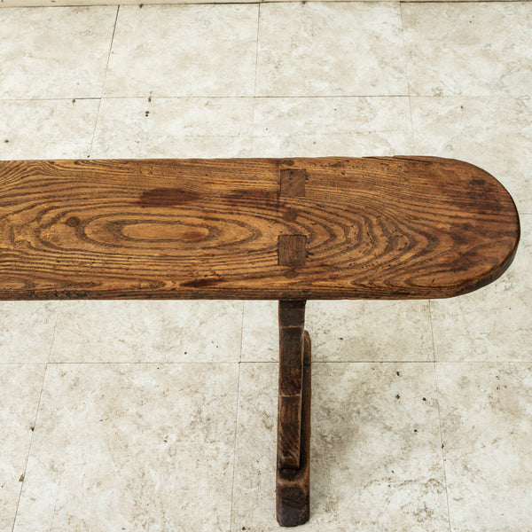 Pair of Oak Farm Benches