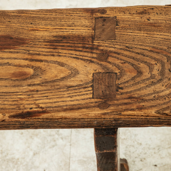 Pair of Oak Farm Benches