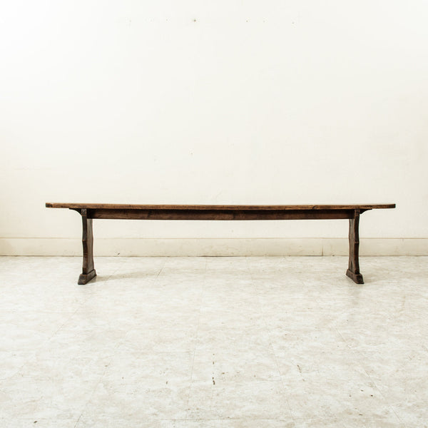 Pair of Oak Farm Benches