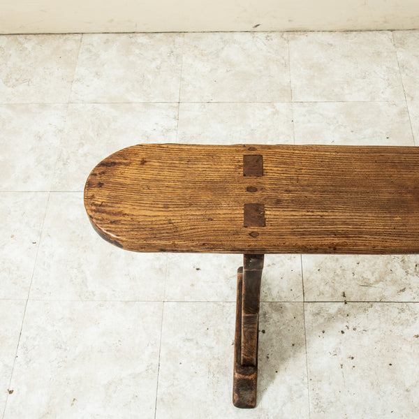 Pair of Oak Farm Benches