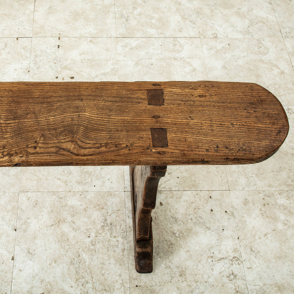 Pair of Oak Farm Benches