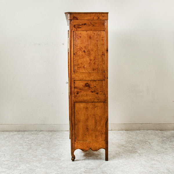 19th Century Burl Elm Armoire