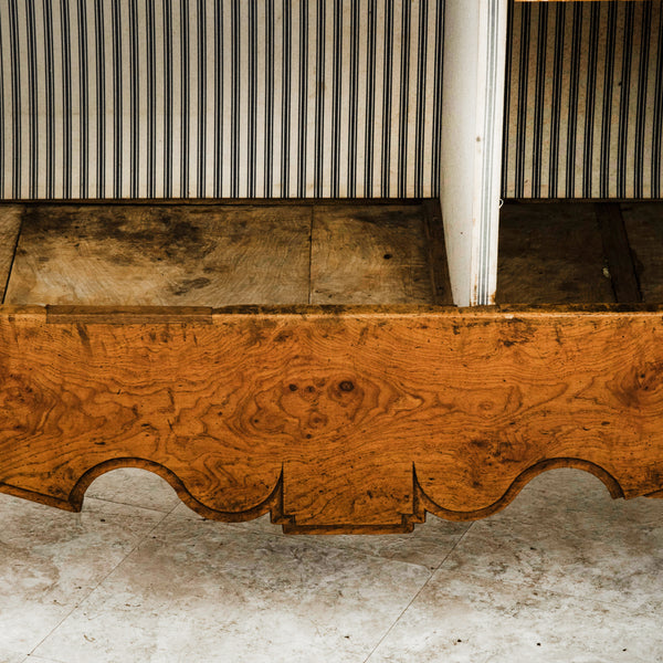 19th Century Burl Elm Armoire