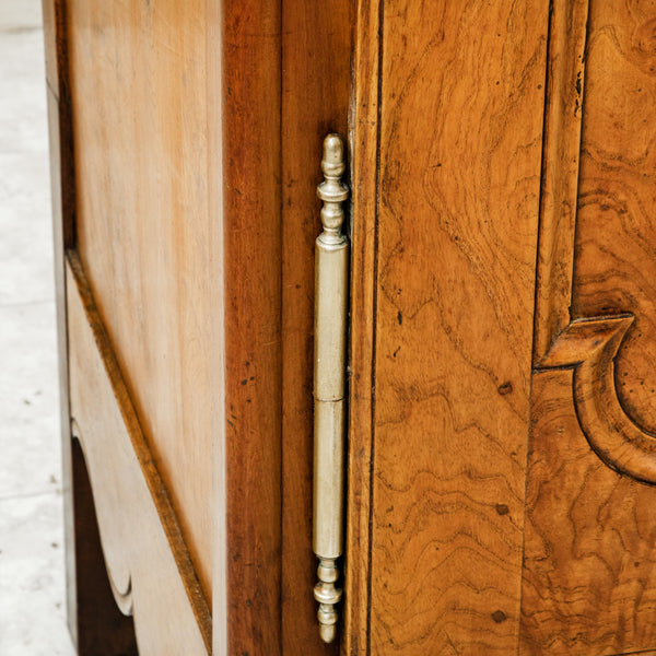 19th Century Burl Elm Armoire