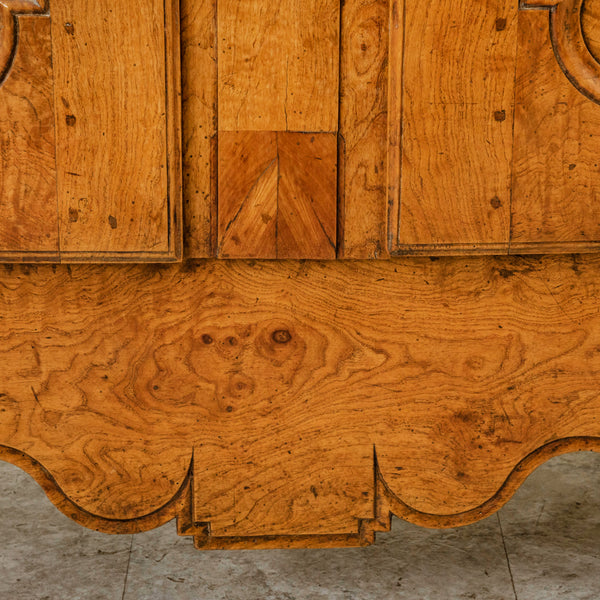 19th Century Burl Elm Armoire