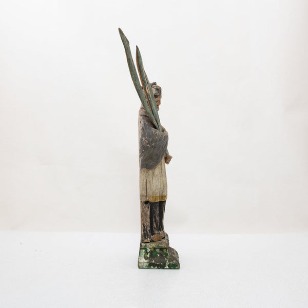 18th Century Hand Carved Saint