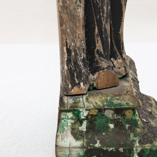 18th Century Hand Carved Saint
