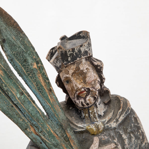 18th Century Hand Carved Saint