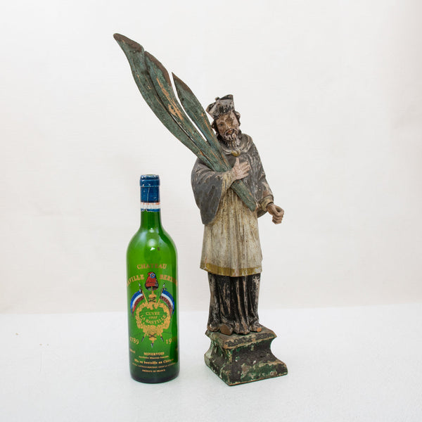 18th Century Hand Carved Saint
