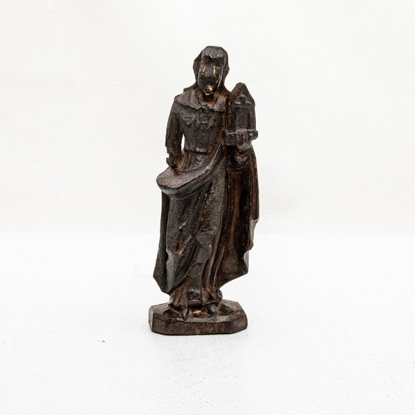 18th Century Hand Carved Saint