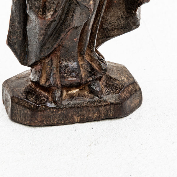 18th Century Hand Carved Saint