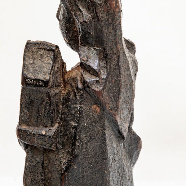 18th Century Hand Carved Saint