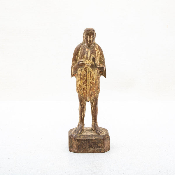 18th Century Hand Carved Saint