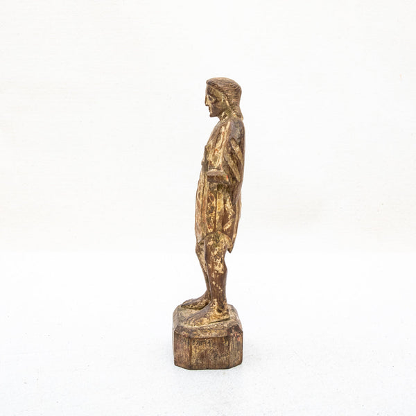 18th Century Hand Carved Saint