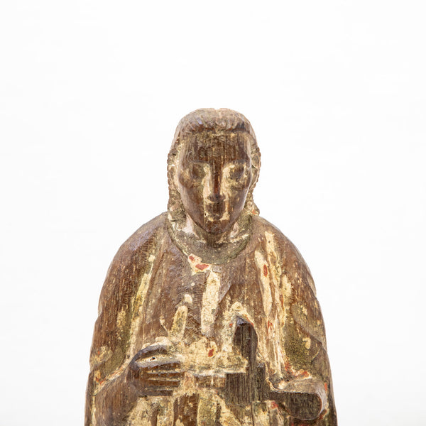 18th Century Hand Carved Saint