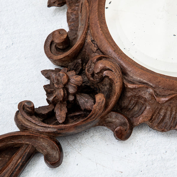 Hand Carved Hand Mirror