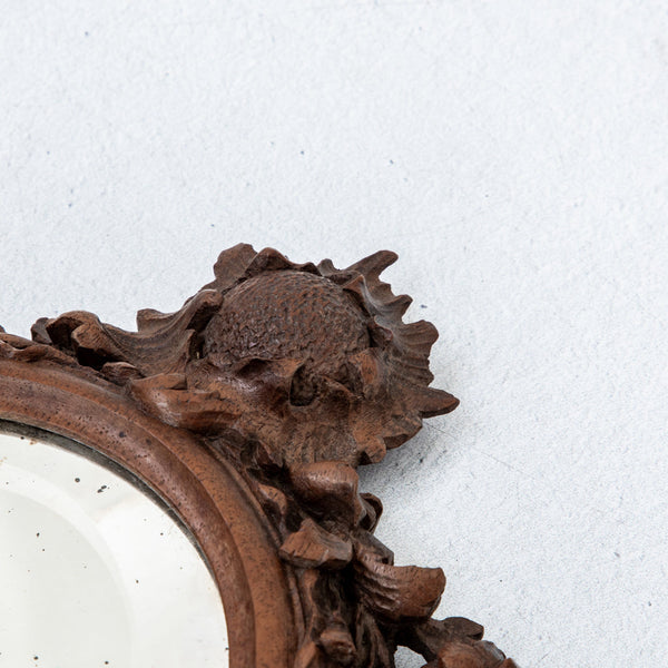 Hand Carved Hand Mirror