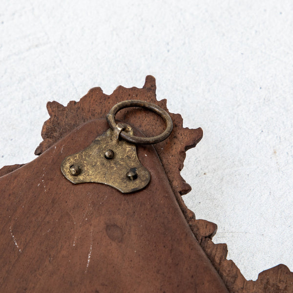 Hand Carved Hand Mirror