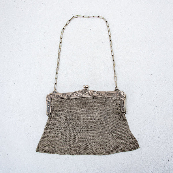 Silver Mesh Purse