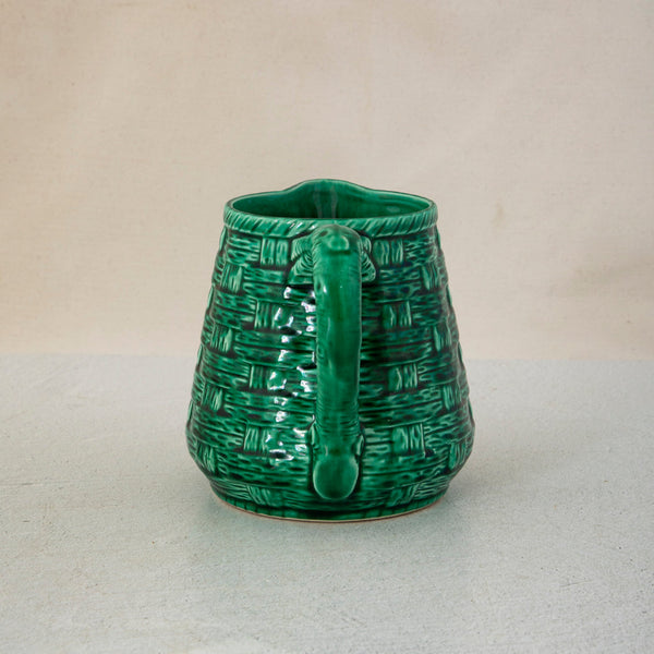 Green Majolica Pitcher