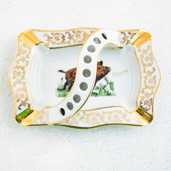 Ashtray with Wild Boar