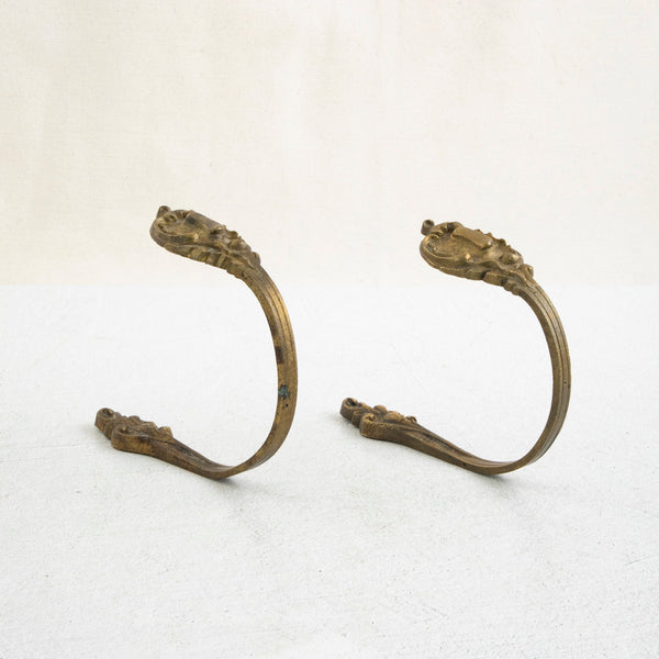 Pair of Bronze hooks